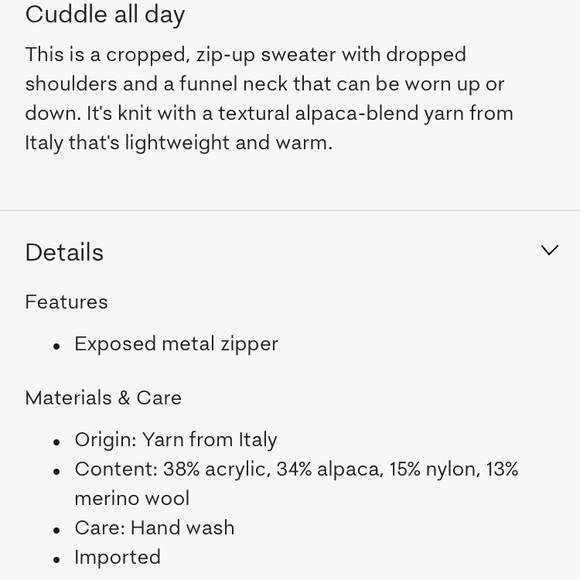 ARITZIA Wilfred Free Gwyneth Half Zip Sweater - Picture 8 of 9